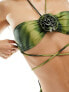 Фото #5 товара Candypants halterneck bikini top in green