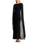 Georgette-Cape Gown