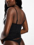 Dorina wireless light padded mesh shaping camisole with removable straps in black