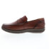 Фото #5 товара Florsheim Central Penny Mens Brown Leather Loafers & Slip Ons Penny Shoes 11.5