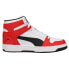 Фото #2 товара Puma Rebound Layup Wide High Top Mens Black, Red, White Sneakers Casual Shoes 3