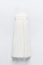 Фото #9 товара Платье из поплина с вышивкой ZARA