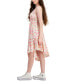 Фото #3 товара Juniors' Smocked Asymmetrical Hem Midi Dress