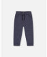 Фото #1 товара Toddler Boys Stretch Twill Pleated Knee Jogger Pants Dark Grey - Toddler|Child