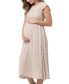 Maternity Erika Shirred Midi Dress