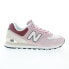 Фото #2 товара New Balance 574 U574OY2 Mens Pink Suede Lace Up Lifestyle Sneakers Shoes
