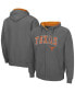 ფოტო #2 პროდუქტის Men's Charcoal Texas Longhorns Arch & Team Logo 3.0 Full-Zip Hoodie