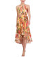 Фото #4 товара Платье женское Vince Camuto с цветочным принтом на галстуке, средней длины