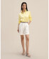 ფოტო #3 პროდუქტის Women's Golden Cocoon Tailored Shirt