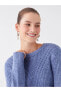 Фото #1 товара Трикотажный свитер LC WAIKIKI Basic с ажурным узором рубашки велосипедного воротника для женщин