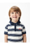 LCW baby Polo Yaka Kısa Kollu Çizgili Erkek Bebek Tişört