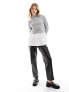 Фото #7 товара New Look 2 in 1 cable knit jumper in light grey