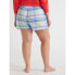 Фото #2 товара Joyspun Woven Pajama Boxer Shorts Women Plaid Relaxed Pull-On 2X 18W-20W