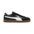 Фото #1 товара Puma Club II Era 39744702 Mens Black Leather Lifestyle Sneakers Shoes