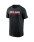 Фото #3 товара Men's Black Cincinnati Reds 2-Hit Speed City Connect T-Shirt