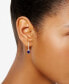 ფოტო #4 პროდუქტის Garnet (3 ct. t.w.) & Diamond (1/8 ct. t.w.) Leverback Drop Earrings in 14k Gold (Also in London Blue Topaz & Amethyst)