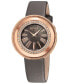 ფოტო #1 პროდუქტის Women's Gandria Bronze Gray Leather Watch 36mm
