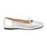 Фото #1 товара COCONUTS by Matisse Missy Metallic Ballet Womens Silver Flats Casual MISSY-042