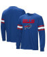 ფოტო #1 პროდუქტის Men's Royal Buffalo Bills Hands Off Long Sleeve Adaptive T-shirt