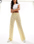 Фото #1 товара ASOS DESIGN low rise sheer lace trousers in lemon