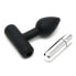 Фото #1 товара Rimba Latex Play Butt Plug with Vibrating Bullet Black