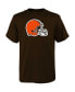 ფოტო #1 პროდუქტის Big Boys Brown Cleveland Browns Primary Logo T-shirt