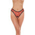 Rimba Amorable Open G-String Red and Black One Size