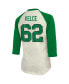 Women's Threads Jason Kelce Cream, Kelly Green Philadelphia Eagles Alternate Player Name and Number Raglan 3/4-Sleeve T-shirt