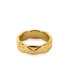 ფოტო #1 პროდუქტის Nneoma 1/4" Ring in 18K Gold- Plated Brass