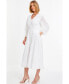 Фото #3 товара Платье женское QUIZ с вышивкой и пуговицами, средней длины