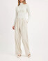 Фото #3 товара NA-KD co-ord tailored high waist trousers in sand