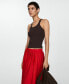 ფოტო #3 პროდუქტის Women's Pleated Midi Skirt