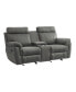 White Label Nadia 76" Double Glider Reclining Loveseat with Center Console