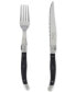 Laguiole 8-Pc. Faux Onyx Steak Knife & Fork Set