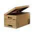 Фото #1 товара Файловый ящик для детей FELLOWES MAXI с крышкой коричневый из переработанного картона (39 х 58 х 29,3 см)