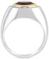 ფოტო #4 პროდუქტის EFFY® Men's Madeira Citrine (3-1/2 ct. t.w.) & Diamond (1/8 ct. t.w.) Ring in Sterling Silver & 14k Gold-Plate