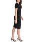 Фото #3 товара Women's Short-Sleeve Boat-Neck Sheath Dress