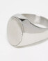 Фото #5 товара ASOS DESIGN waterproof stainless steel oval signet ring in silver and gold tone