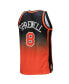 Men's Latrell Sprewell Orange, Black New York Knicks 1998/99 Hardwood Classics Fadeaway Swingman Player Jersey