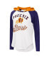 ფოტო #3 პროდუქტის Women's White Phoenix Suns MVP Raglan Hoodie Long Sleeve T-shirt