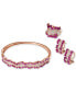 ფოტო #4 პროდუქტის Rosa by EFFY® Ruby (4-3/8 ct. t.w.) and Diamond (3/4 ct. t.w.) Bangle Bracelet in 14k Rose Gold, Created for Macy's