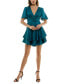 ფოტო #5 პროდუქტის Juniors' Flutter-Sleeve Layered-Hem Dress