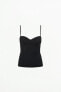 Shapewear top with underwire