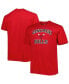 Men's Red Chicago Bulls Big and Tall Heart and Soul T-shirt