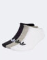 Фото #2 товара adidas Originals Trefoil Liner Socks 6 Pairs in White, black & grey