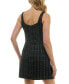 ფოტო #2 პროდუქტის Juniors' Tweed and Imitation Pearl Accented Dress