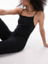 Фото #7 товара Topshop seamless square neck unitard in black