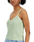 ფოტო #3 პროდუქტის Juniors' V-Neck Sweater Tank