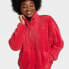 Фото #4 товара Women's High Pile Fleece 1/2 Zip Pull Over - All in Motion Red XS