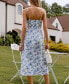 ფოტო #2 პროდუქტის Women's Floral Print Straight Neck Cami Maxi Beach Dress